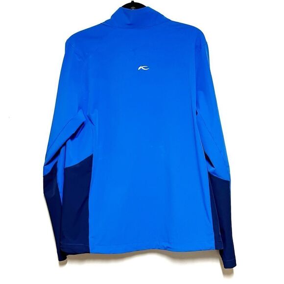 New KJUS Of Switzerland Domus CL Blue Mens Golf Jacket Sz L - Picture 2 of 4